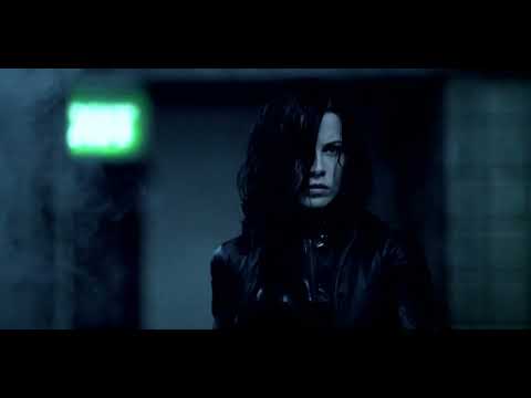 End-card palette — rain on stone, serif credits, and a bassline dropping into the black