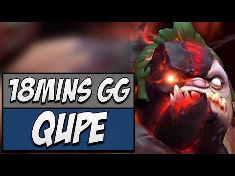 Qupe Pudge - 18 MINS GG | Dota Gameplay