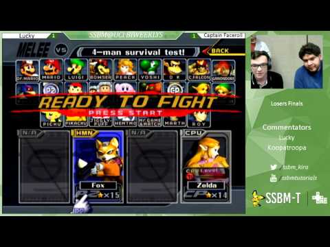 UCI 15 Losers Finals Lucky (Fox) vs Captain Faceroll (Sheik) - Super Smash Bros. Melee