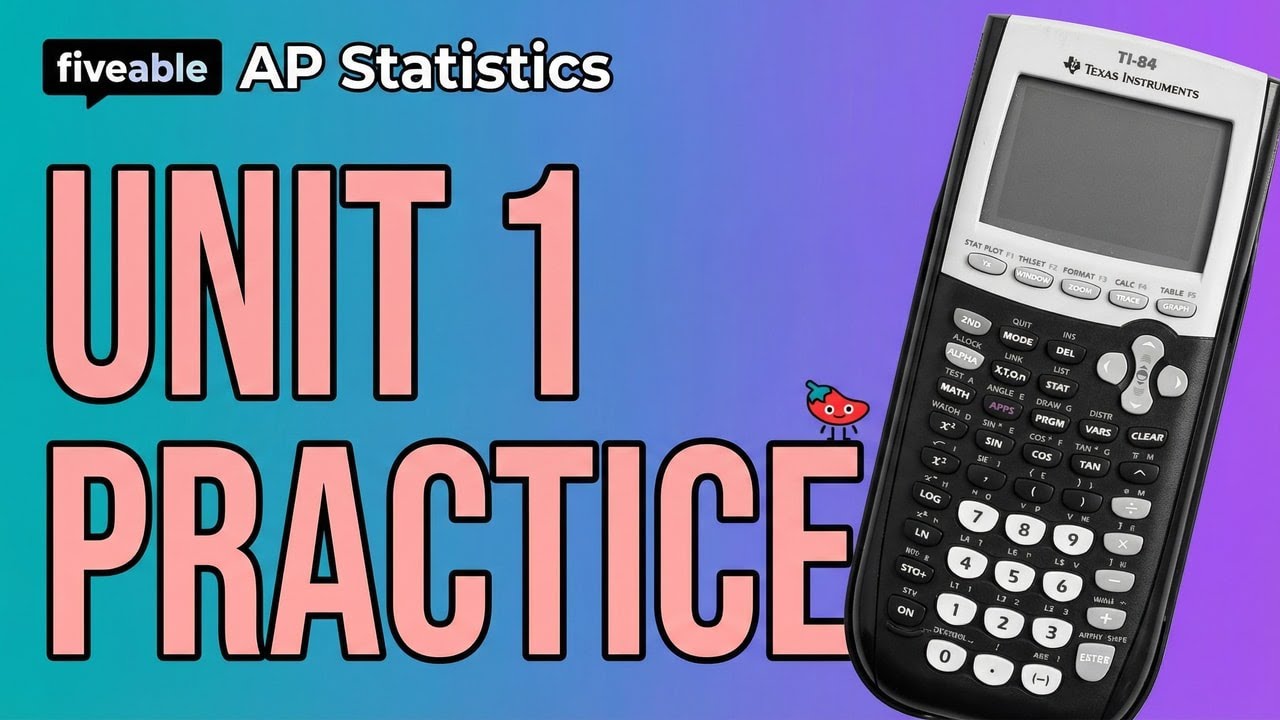 AP Statistics - Unit 1: Practice Problems