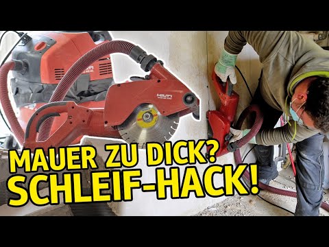 Mauer ZU DICK für die Trennscheibe? So gelingt DIR der Wanddurchbruch trotzdem! | Klingspor