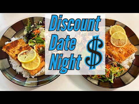 Discount Date Night! | Salmon Dinner for Less Than $10 | Enjoying Life On a Small Budget