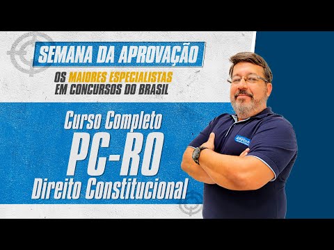 Curso Completo PC RO 2022 - Agente e Escrivão - Direito Constitucional - AlfaCon