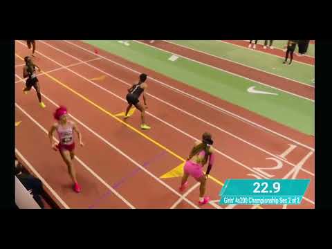 2023 Nike Indoor Nationals Hoover TC Girl’s  4 x 200 Relay Championship