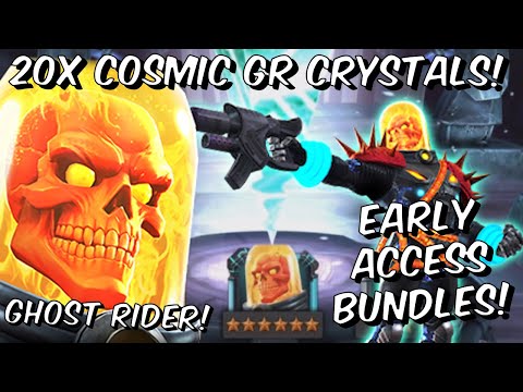 20x 5 & 6 Star Cosmic Ghost Rider GM & Cavalier Crystal Opening! - Marvel Contest of Champions