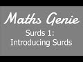 Surds 1 Introducing Surds