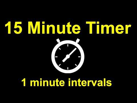 15 Minute Timer in 1 Minute Intervals (Beep Ends Each Minute)