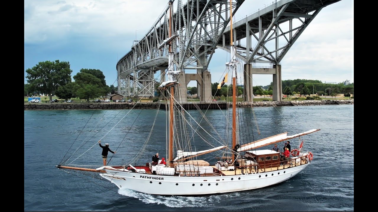 PATHFINDER / Tall Masted Sailing Ship - Upbound Port Huron, Michigan 7-23-2022