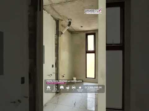 ‼️VENTA CASA EN OBRA GRIS EN SANTIAGO SACATEPÉQUEZ - CERCA DE SAN LUCAS‼️