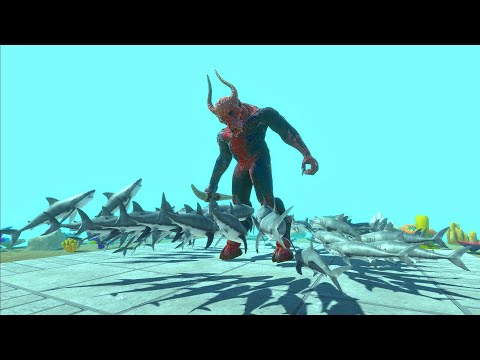 New Update Great White Shark 50 vs 1 Giant - Animal Revolt Battle Simulator