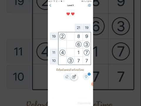 logic puzzle number math game Level 1 gameplay #walkthrough #numbergame - YouTube