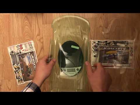 RC Touring Car Body Weight Comparison JConcepts A2R A One Racer 2 190mm Standard Ultra 04443UL 0443S