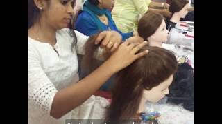 Learn Hair styling & Sari draping at Face Palette academy