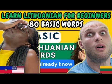 REACTION TO Learn Lithuanian for Beginners – 80 Basic Lithuanian Words