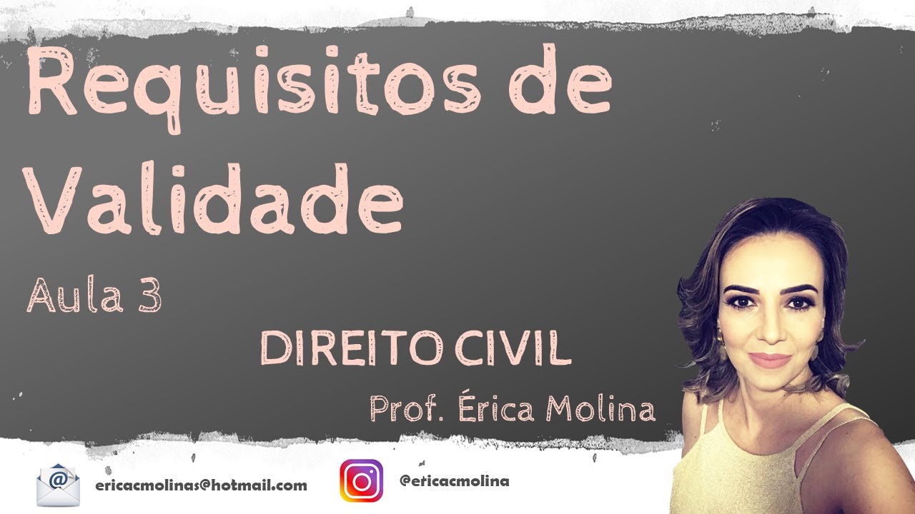 AULA 3 - REQUISITOS DE VALIDADE DO CONTRATO