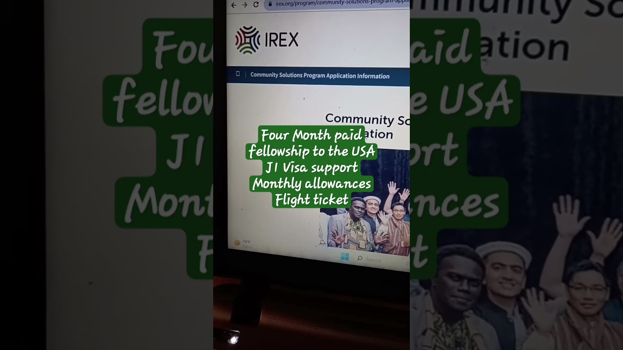 Community Solutions Program Application Information by IREX to the USA #fullfundedfellowship