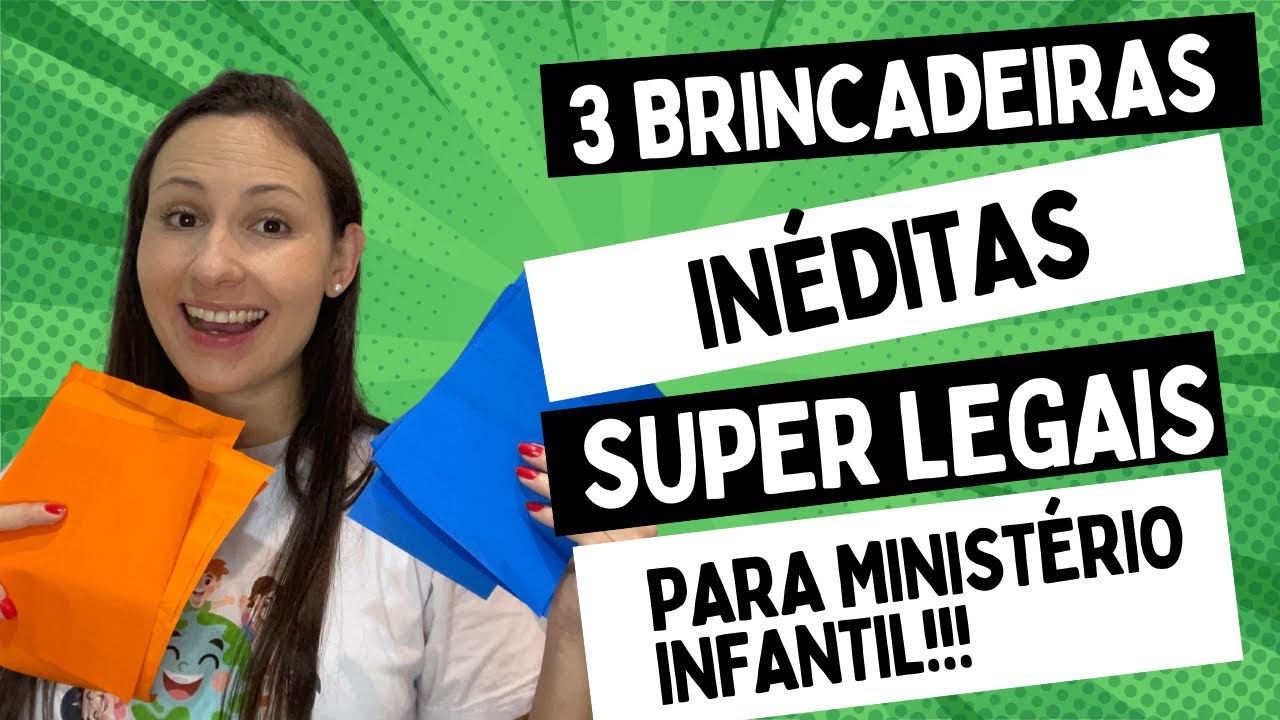 3 Brincadeiras bíblicas super legais para Ministério Infantil!!! (INÉDITAS!!!)