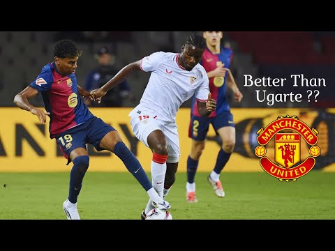 Lucien Agoume Every Duel VS Barcelona - Welcome To Manchester United ??