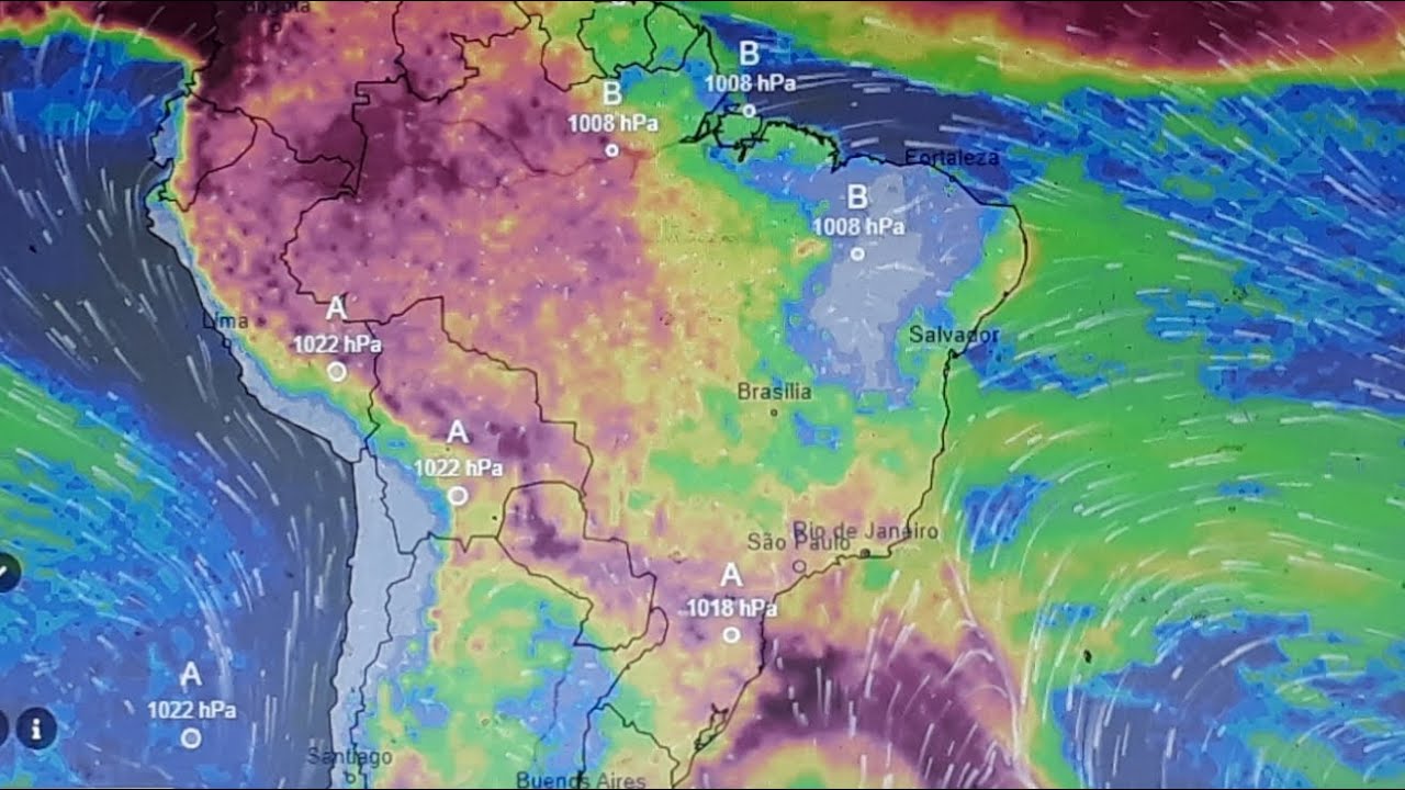 Tempo no Brasil - 16 a 22 de outubro/2022 e acumulado de chuva de 22 a 28 do mês!
