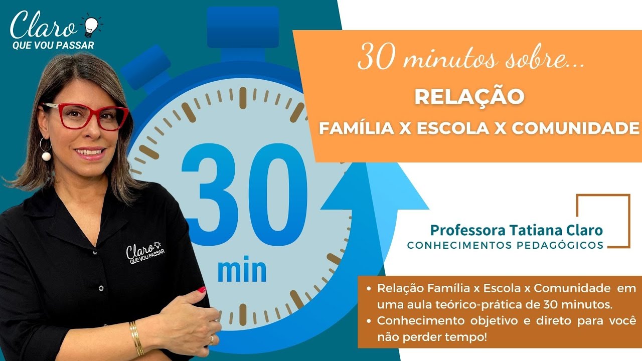 30 minutos sobre... "Relação Família x Escola x Comunidade"