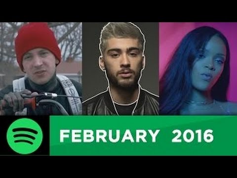 Top 10 Most Streamed Songs Of The Month - February 2016 (Spotify Global)