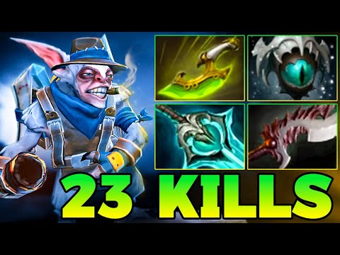 23 Kills Master Of Meepo !! Meepo Dota 2 Safe Lane New Meta Pro Gameplay Guide Build 7.40