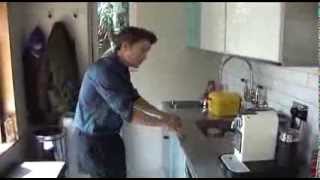 Mark Owen conducts a tour of the recording studio in his garden