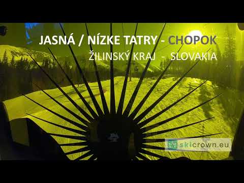 Jasna Chopok Slovakia / ski run 10 Vrbická, from top to bottom