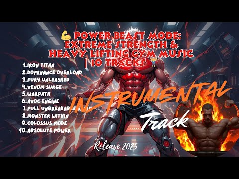 💪 Power Beast Mode: Extreme Strength & Heavy Lifting Gym Music | 10 Tracks 🏋️‍♂️