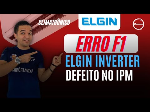 Vídeo: Erro F1 (IPM) Elgin Inverter 18.000 BTUs — 8 passos