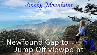 Best Hikes in the Smoky Mountains. Newfound Gap to Mt Kephart Featuring Jump Off Point!