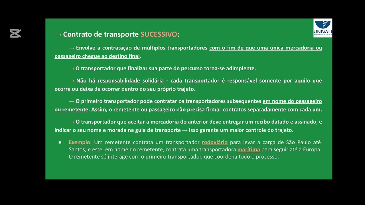 CONTRATO DE TRANSPORTE