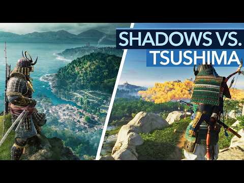 Assassin’s Creed Shadows vs. Ghost of Tsushima: Open World & mehr im Vergleich