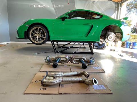 Akrapovic OAP is the only Exhaust upgrade you need for 718 GT4 (+ more JCR fitment issues)