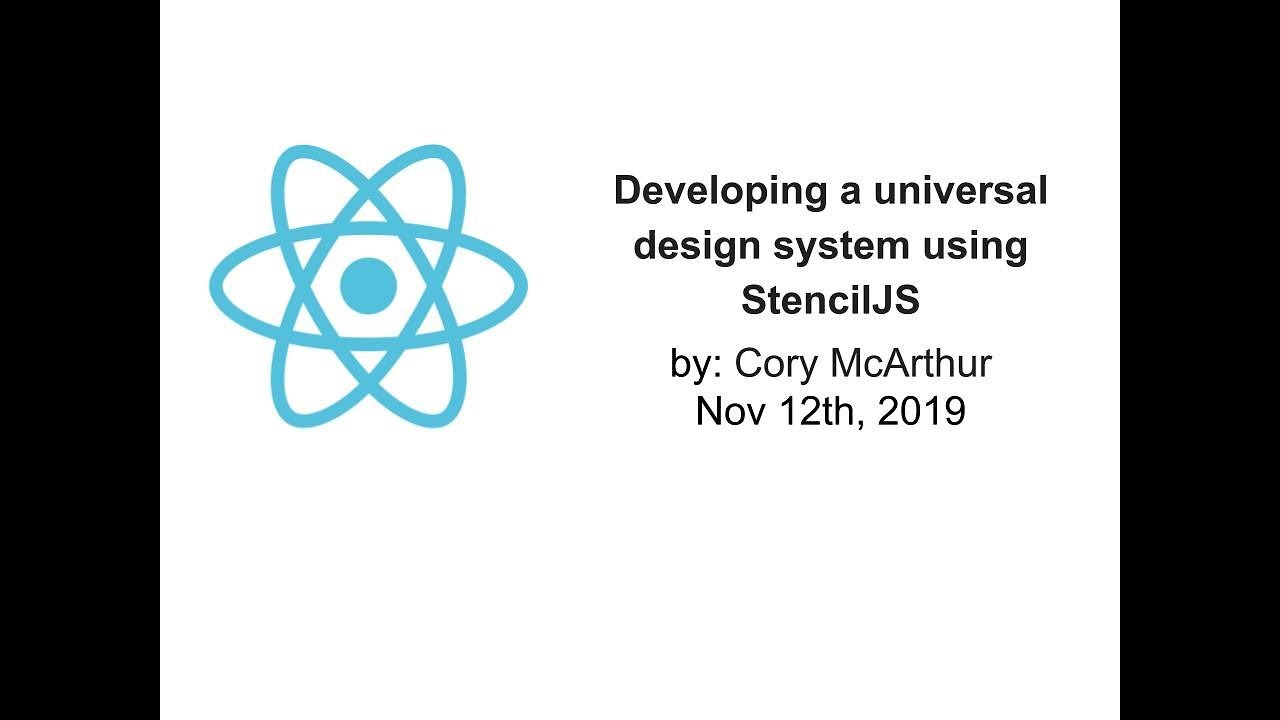 Developing a universal design system using StencilJS
