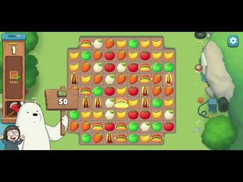 We Bare Bears Match3 Repairs Level 16 - No Boosters