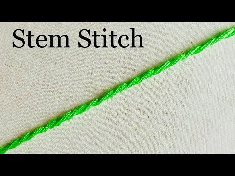Stem Stitch | Hand Embroidery Stitch