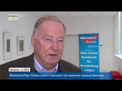 AfD-Parteiausschlussverfahren gegen Björn Höcke: Alexander Gauland im Interview am 13.02.2017
