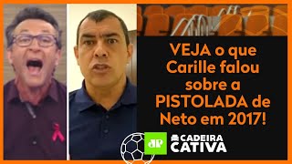 ‘Eu não jogo mais’: Pistolada de Neto ajudou o Corinthians em 2017? Veja o que Carille respondeu