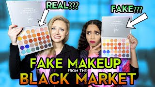 TESTING OUT FAKE MAKEUP FROM THE BLACK MARKET