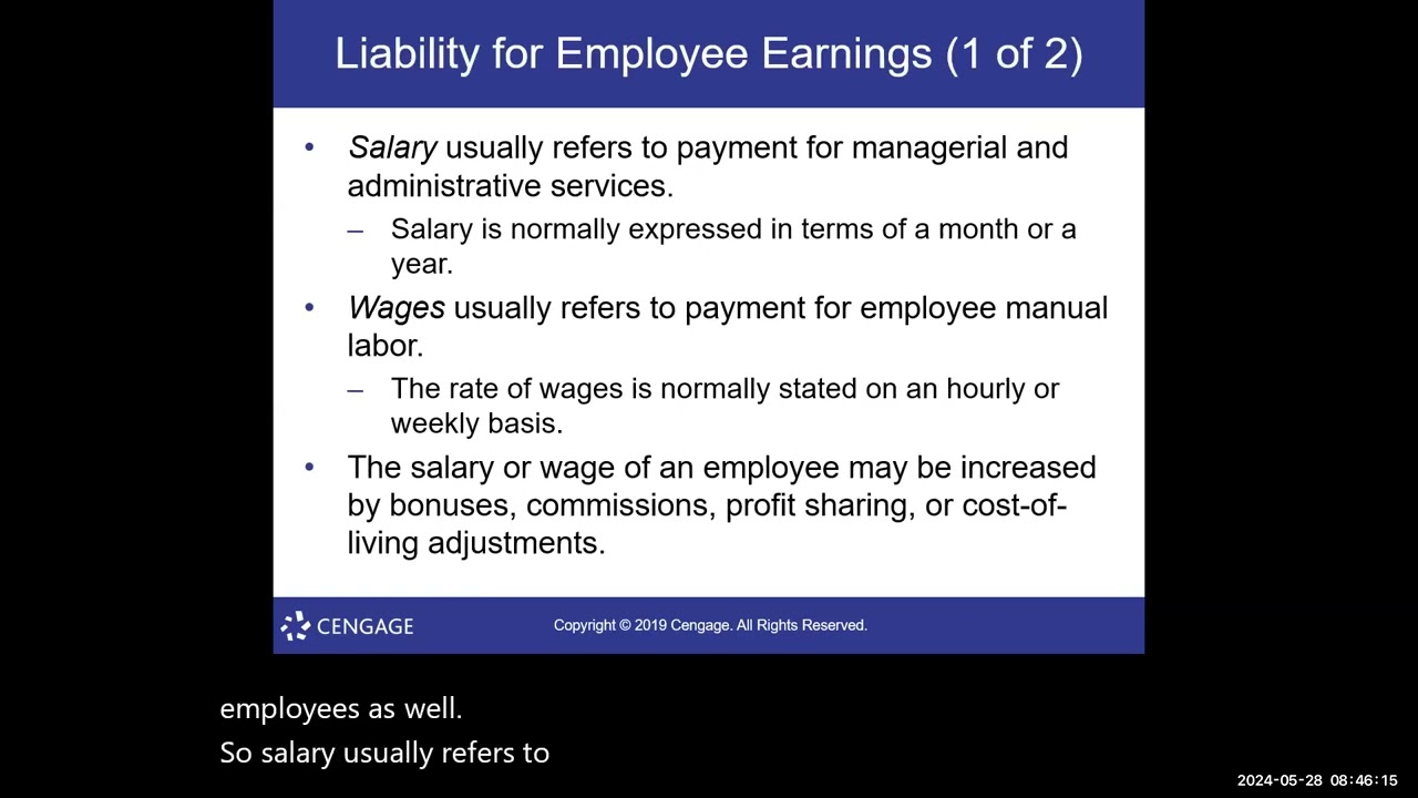 Chapter 10   Liabilities Current, Installment Notes and Contingencies