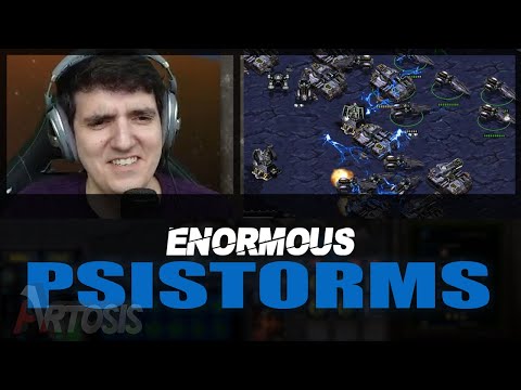 1800 MMR Protoss Shocks Artosis with Skill and Splash Damage
