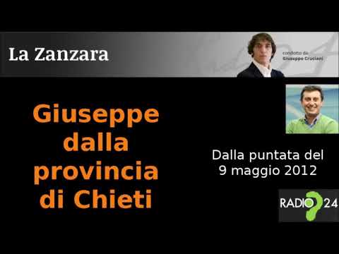 La Zanzara 9.5.2012: Giuseppe dalla provincia di Chieti chiama Forbice (audio)