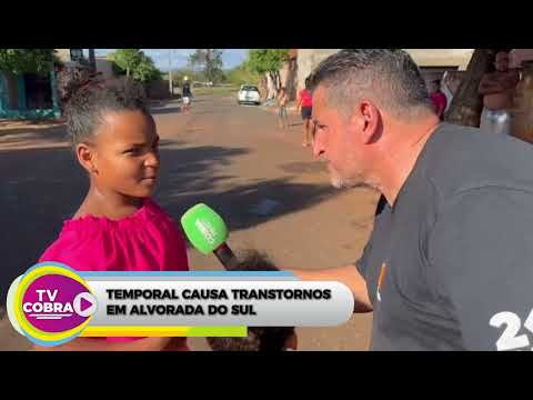 APÓS CHUVA DE GRANIZO, ALVORADA DO SUL FICA SEM LUZ, ÁGUA E INTERNET
