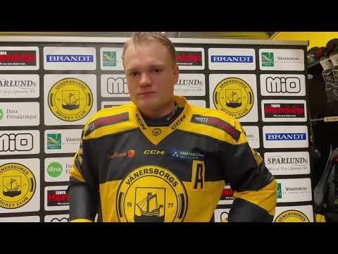 Johan Larsson efter segermatchen mot Bäcken