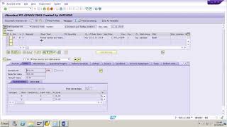 SAP MM How to create a Service entry sheet for service PO in Procurement of External Service