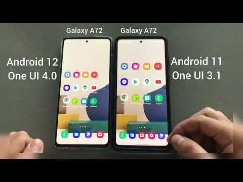 Samsung Galaxy A72 Android 11 vs 12 (OneUI 3.1 vs 4.0) | Speed test