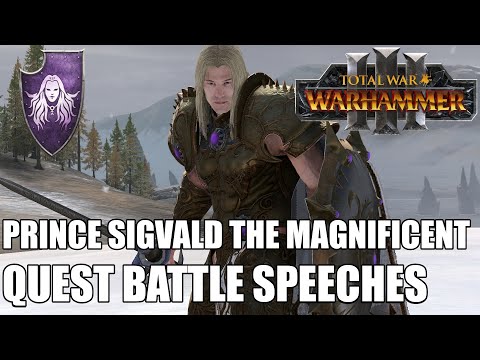Prince Sigvald the Magnificent Quest Battle Speeches