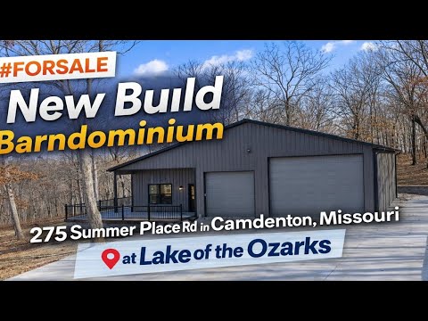 Brand New Barndominium on 6.37 Acres | RV Storage | Lake of the Ozarks