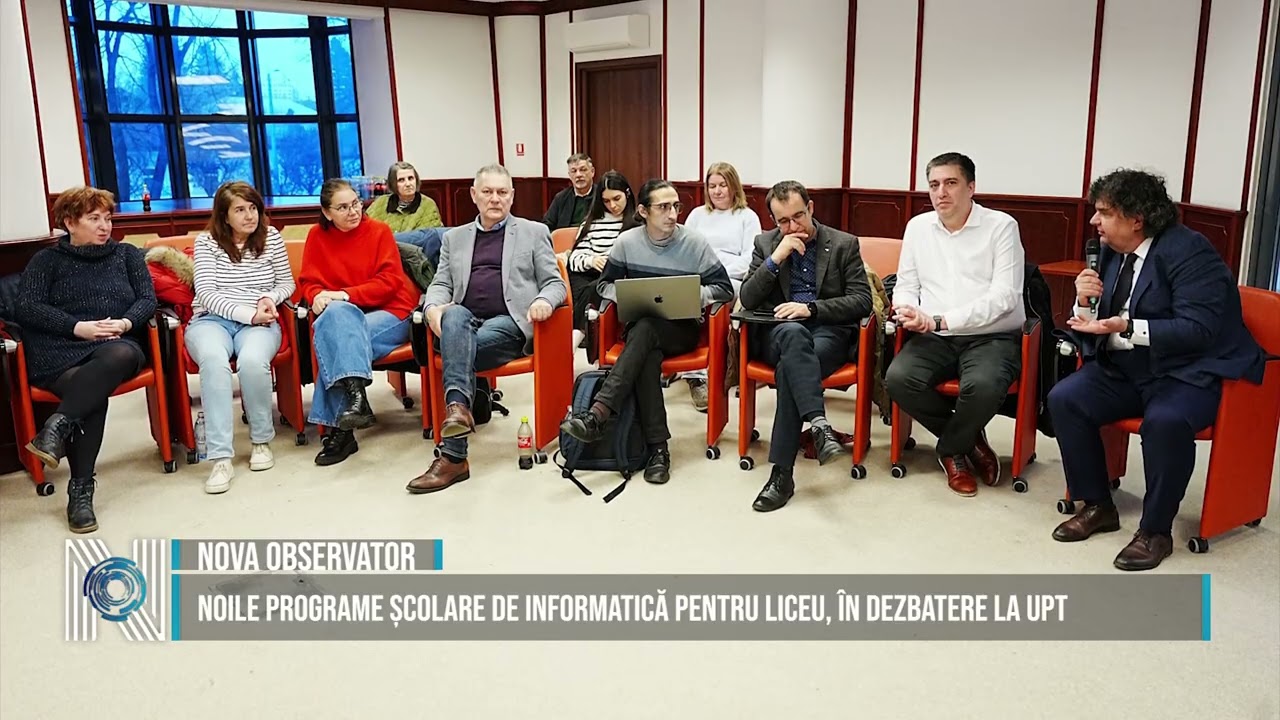 Noile programe școlare de Informatică pentru liceu, în dezbatere la UPT